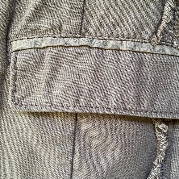 Anthropologie Hei Hei Delaine Women's Dark Olive Cotton Canvas Jacket Size 6 - Picture 7 of 14